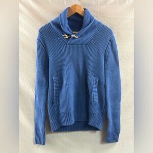 H&M LOGG Shawl sweater Navy Blue Size S